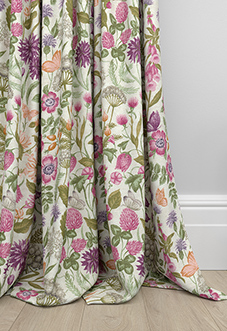 Field Flowers, Copper - Made to Measure Curtains